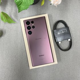 Galaxy S22 Ultra 256GB バーガンディ 国内SIMフリー 送料無料