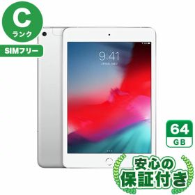 SIMフリー iPad mini 第5世代 シルバー64GB 本体[Cランク] iPad 中古 送料無料 当社3ヶ月保証