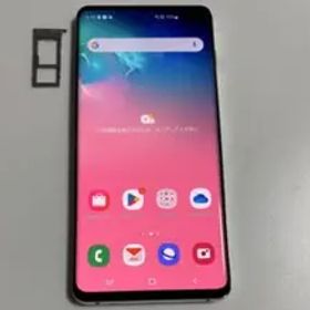 128G SCV42 Galaxy S10+ プリズムホワイト au SIMフリ