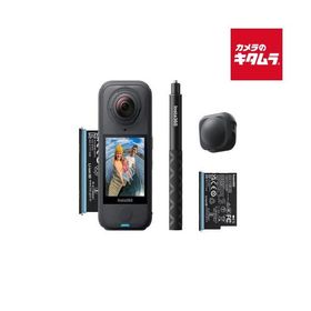 Insta360 X4 Air Starter Bundle Graphite Black（CINSAAFA-SE03） ビデオカメラ 4K 小型 高画質 ウェアラブル 全天球360度カメラ