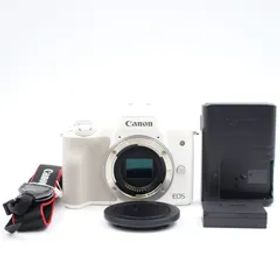 ■シャッター数6000枚以下！新品同様■ CANON EOS Kiss M ボディ ホワイト ミラーレス一眼カメラ キヤノン