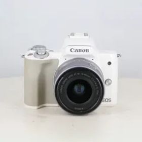 【中古】(キヤノン) Canon EOS KISS M+EF-M15-45 IS STM レンズセット ホワイト