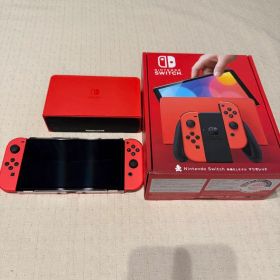 【美品】Nintendo Switch 有機EL マリオレッド おまけ付き