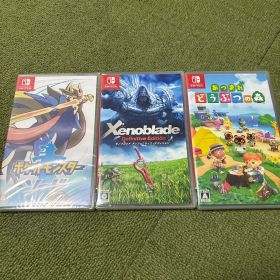 Switch 未開封ケース ポケモンソード ゼノブレDE あつまれどうぶつの森
