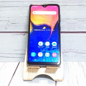 au Galaxy A20 SCV46 Black 本体 白ロム SIMロック解除済み SIMフリー C198525