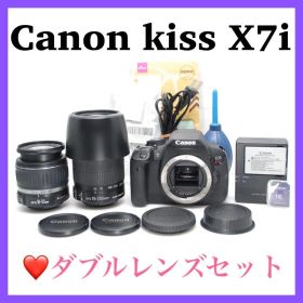 ❤️望遠レンズ付き❤️Canon kiss X7i ダブルレンズセット 美品