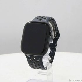 〔中古〕Apple(アップル) Apple Watch Series 10 GPS 46mm ジェットブラックアルミニウムケース ミッドナイトスカイNikeスポーツバンド〔305-ud〕