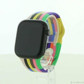 〔中古〕Apple(アップル) Apple Watch Series 10 GPS 42mm ジェットブラックアルミニウムケース プライドエディションスポーツバンド〔295-ud〕