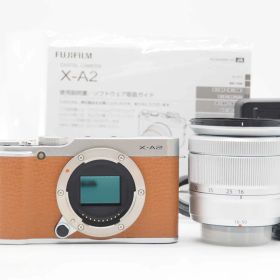 富士フィルム 富士フィルム Fujifilm Fuji X-A2 16.3MP Digital Camera Brown 16-50 Lens [美品] #Z5756A