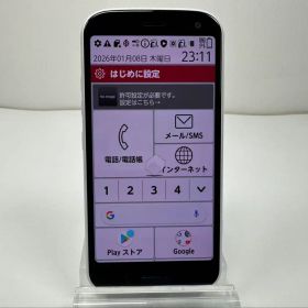 美品 NTT docomo らくらくスマートフォン F-52B ホワイト