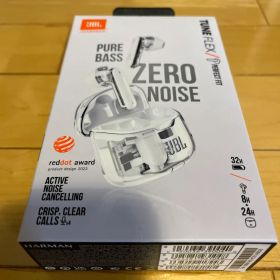 JBL TUNE FLEX ワイヤレスイヤホン ホワイト 付属品完備 ジャンク品