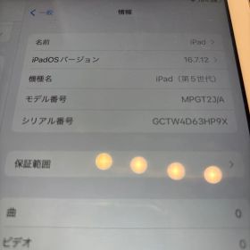 Apple iPad (第5世代) シルバー A1822