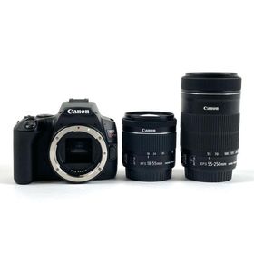 キヤノン Canon EOS Kiss X10 ダブルズームキット ブラック デジタル 一眼レフカメラ 中古