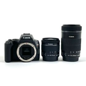 キヤノン Canon EOS Kiss X10 ダブルズームキット ブラック デジタル 一眼レフカメラ 【中古】