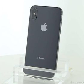 〔中古〕Apple(アップル) iPhoneX 64GB スペースグレイ NQAX2J／A au〔262-ud〕
