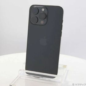 ソフマップ 〔中古品〕 iPhone15 Pro Max 512GB ブラックチタニウム MU6U3J／A SIMフリー【368】