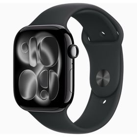 アップル(Apple)のApple Watch 11 46mm GPSモデル ジェットブラック M/L(腕時計(デジタル))