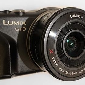 【中古】パナソニック ミラーレス一眼カメラ LUMIX GF3 電動ズームキット エスプリブラック DMC-GF3X-K