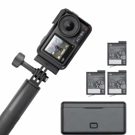 DJI アクションカメラ Osmo Action 4 アドベンチャー コンボ 【国内正規品】 4K/120fps対応 防水カメラ 1/1.3インチセンサー搭載 10-bit & D-Log M 155º超広角FOV 最大7時間半駆動 3つのバッテリーでVlogに最