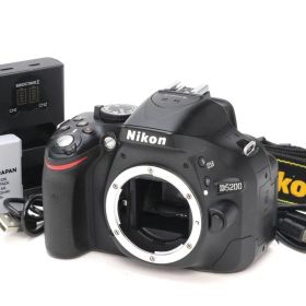 A+ (美品) Nikon ニコン D5200 ボディ ブラック シャッター数 4,880枚 初期不良返品対応 101-50