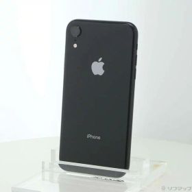 【中古】Apple(アップル) iPhoneXR 64GB ブラック MT002J／A SoftBank 【262-ud】
