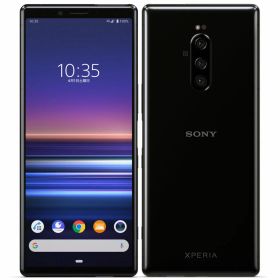 【中古】A+ランク【未使用に近い】 SIMフリー 802SO SONY Xperia 1 ブラック 利用制限▲(赤ロム永久保証) 送料無料