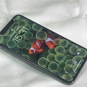 アイフォーン(iPhone)の美品 iPhone X スペースグレー 256G バッテリー良好(スマートフォン本体)