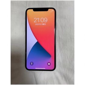 アップル(Apple)のiPhone X Silver 256 GB au(スマートフォン本体)