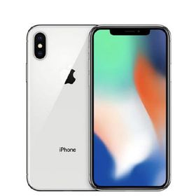 アップル(Apple)のバッテリー90%以上 iPhoneX 256GB シルバー SIMフリー 本体 Aランク スマホ iPhone X アイフォン アップル apple 【送料無料】 ipxmtm843b(スマートフォン本体)