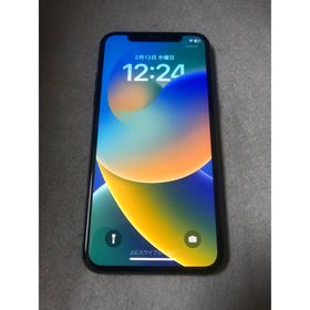 アイフォーン(iPhone)の超美品 国内版 SIMフリー iPhone X 256GB スペースグレイ色(スマートフォン本体)