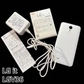 LG it LGV36 ホワイト 本体