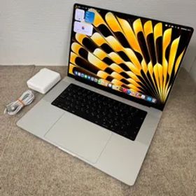 【送料無料】美品 Apple MacBook Pro 16(2021, A2485) M1 Pro / RAM 32GB / SSD 512GB / シルバー / 充放電回数 : 146 [MC115]