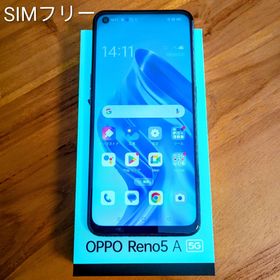 オッポ(OPPO)のOPPO Reno5 A シルバーブラック SIMフリー 128GB(スマートフォン本体)