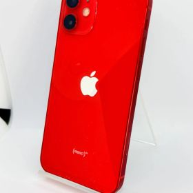 【BT100%】iPhone 12 mini 128GB レッド AU SIMロック解除済 #124