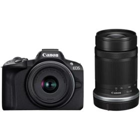 【長期保証付】CANON(キヤノン) EOS R50 ダブルズームキット ブラック APS-C ミラーレス一眼カメラ