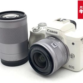 【中古】 【並品】 キヤノン EOS Kiss M2 ダブルズームキット ホワイト
