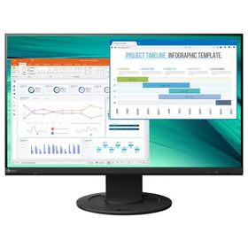 EIZO エイゾ EV2460-BK 23.8型 FlexScan カラー液晶モニター 1920×1080 スピーカー搭載 D-sub DVI DisplayPort HDMI ブラック系
