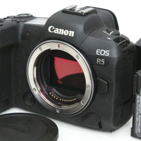 【中古】【並品】キヤノン EOS R5 ボディ（センサー清掃済） CA01-R3990-3V1B Canon RFマウント フルサイズ 5軸手ブレ補正 EVF 中古