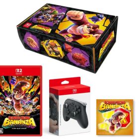 【オリジナルデザインBOX入り】ドンキーコング バナンザ -Switch2 ＆【任天堂純正品】Nintendo Switch 2 Proコントローラー 【Amazon.co.jp限定特典】ダイカットステッカー3種セット 同梱【新品】