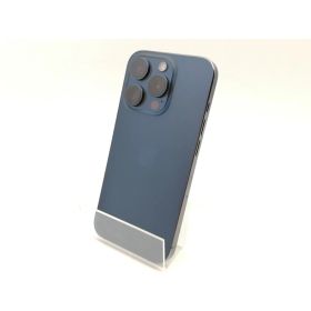 【中古】Apple 国内版 【SIMフリー】 iPhone 15 Pro 128GB ブルーチタニウム MTUA3J/A【熊本】保証期間1ヶ月【ランクC】