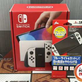 〇任天堂 HEG-S-KAAAA Nintendo Switch スイッチ 有機ELモデル 専用保護フィルム付き【ハンズクラフト佐賀】【中古】