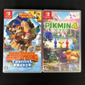 中古 Switch ドンキーコング ピクミン4 セット 傷汚れあり