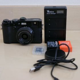 フジフイルム(富士フイルム)のFUJIFILM X100F 動作確認済 ブラック キャップ付(コンパクトデジタルカメラ)