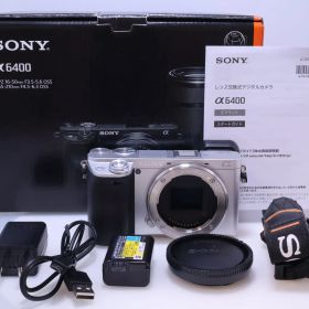 【1,103回 極美品】SONY α6400 ボディ シルバー ILCE-6400 (ソニー) APS-C ミラーレス一眼カメラ