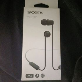SONY WI-C100 ブラック ワイヤレスイヤホン