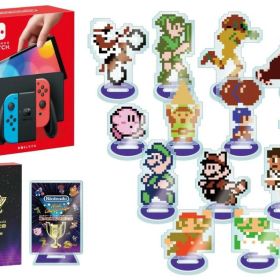 【限定アクリルスタンド13種セット付】Nintendo Switch(有機ELモデル) Joy-Con(L) ネオンブルー/(R) ネオンレッド＋Nintendo World Championships ファミコン世界大会 Special Edition（ニンテンドーワールドチャンピオンシップス-Switch オリジナルアクリルスタンド 同梱