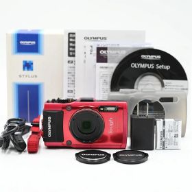 OLYMPUS オリンパス デジタルカメラ STYLUS TG-4 Tough レッド コンパクトデジタルカメラ 【中古】