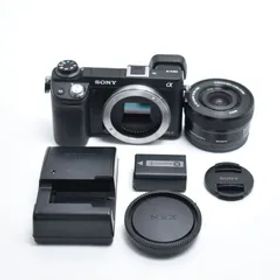 B#10833 SONY ミラーレス一眼カメラ α NEX-6ズームレンズキット ブラック NEX-6L/B
