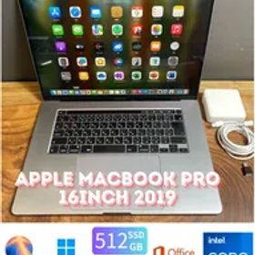 ［新品バッテリー/GPU搭載］Apple MacBook Pro 16inch 2019/Core i7 2.6GHz/16GB/SSD512GB/Windows11/Office 2024/438