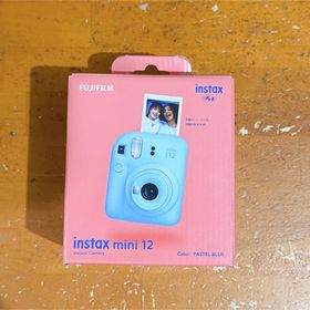 フジフイルム(富士フイルム)の富士フイルムチェキ instax mini 12 パステルブルー(1台)(フィルムカメラ)